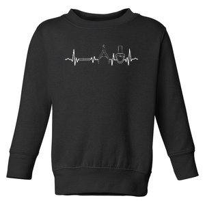 Nail Tech Heartbeat Manicure Nail Technician Polish Lover Toddler Sweatshirt