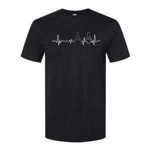 Nail Tech Heartbeat Manicure Nail Technician Polish Lover Softstyle CVC T-Shirt