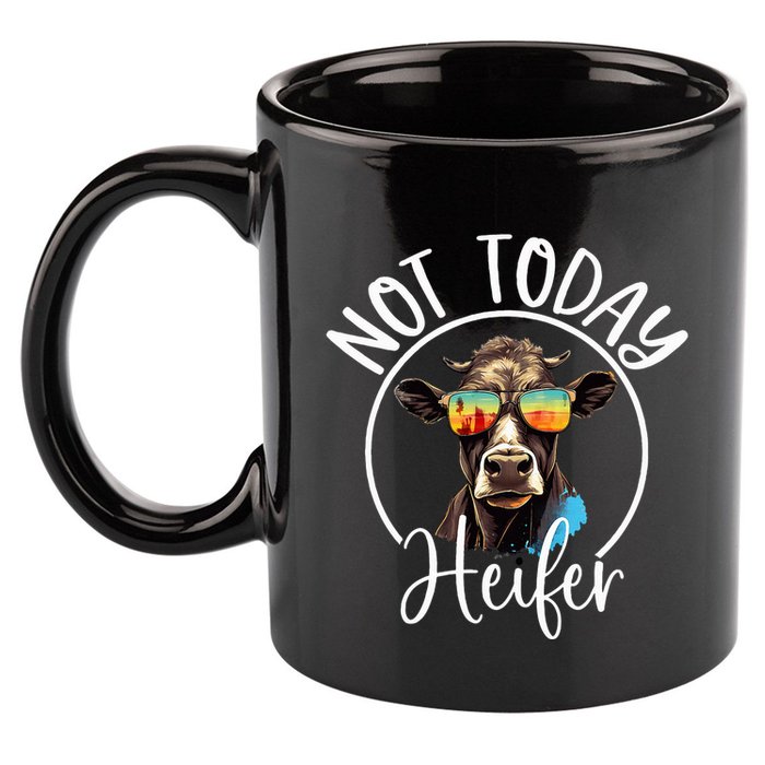 Not Today Heifer Funny Country Life 11oz C Handle Ceramic Mug