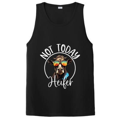 Not Today Heifer Funny Country Life PosiCharge Competitor Tank
