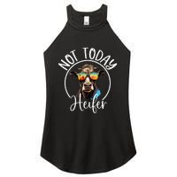 Not Today Heifer Funny Country Life Women's Perfect Tri Rocker Tank