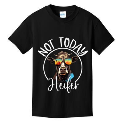 Not Today Heifer Funny Country Life Kids T-Shirt