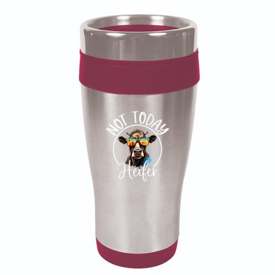 Not Today Heifer Funny Country Life 16oz Travel Tumbler
