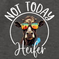 Not Today Heifer Funny Country Life Vector Backpack
