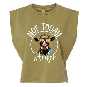 Not Today Heifer Funny Country Life Garment-Dyed Women's Muscle Tee