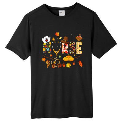 Nurse Thanksgiving Health Worker Nursing Fall Turkey Tall Fusion ChromaSoft Performance T-Shirt