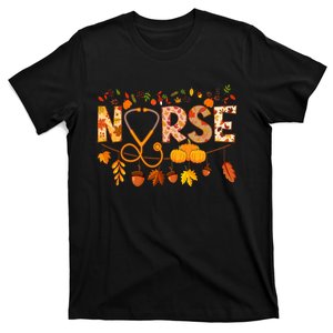 Nurse Thanksgiving Health Worker Nursing Fall Nurse T-Shirt