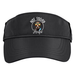 Not Today Heifer Funny Country Life Adult Drive Performance Visor