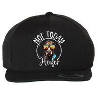 Not Today Heifer Funny Country Life Wool Snapback Cap