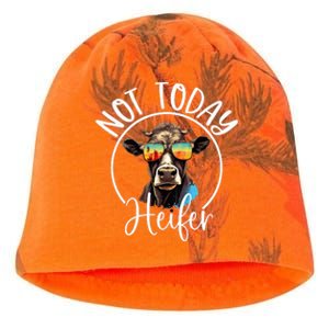 Not Today Heifer Funny Country Life Kati - Camo Knit Beanie