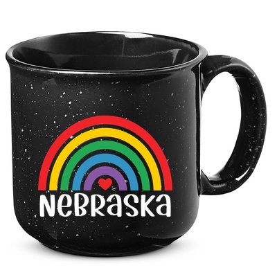 Nebraska Travel I Love Nebraska Usa Gift 15oz Campfire Ceramic Mug