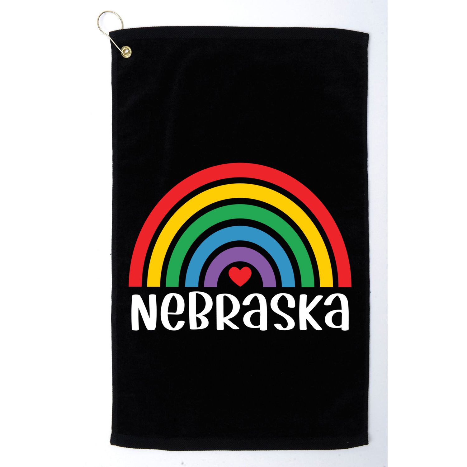 Nebraska Travel I Love Nebraska Usa Gift Golf Towel