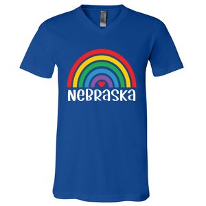 Nebraska Travel I Love Nebraska Usa Gift V-Neck T-Shirt