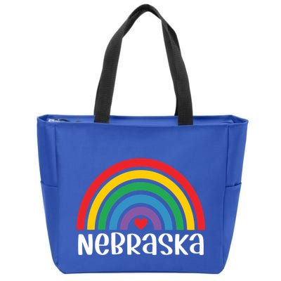 Nebraska Travel I Love Nebraska Usa Gift Zip Tote Bag