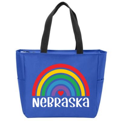 Nebraska Travel I Love Nebraska Usa Gift Zip Tote Bag