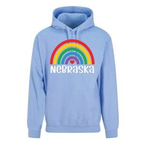 Nebraska Travel I Love Nebraska Usa Gift Unisex Surf Hoodie