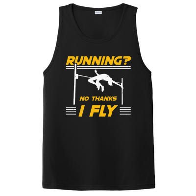 No Thanks I Fly High Jump Track And Field High Jumper PosiCharge Competitor Tank