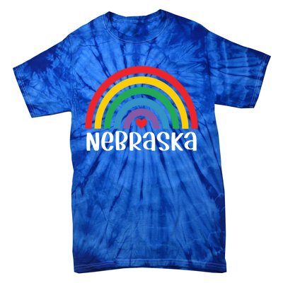 Nebraska Travel I Love Nebraska Usa Gift Tie-Dye T-Shirt