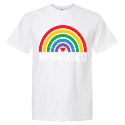 Nebraska Travel I Love Nebraska Usa Gift Garment-Dyed Heavyweight T-Shirt