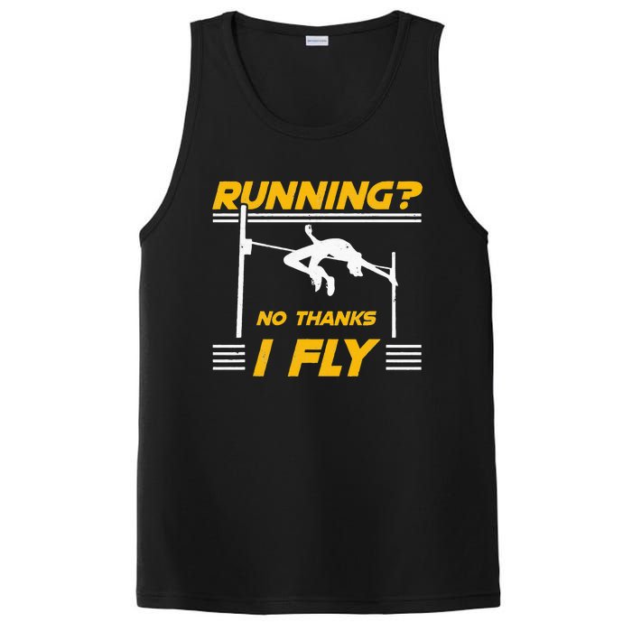 No Thanks I Fly High Jump Track And Field High Jumper PosiCharge Competitor Tank