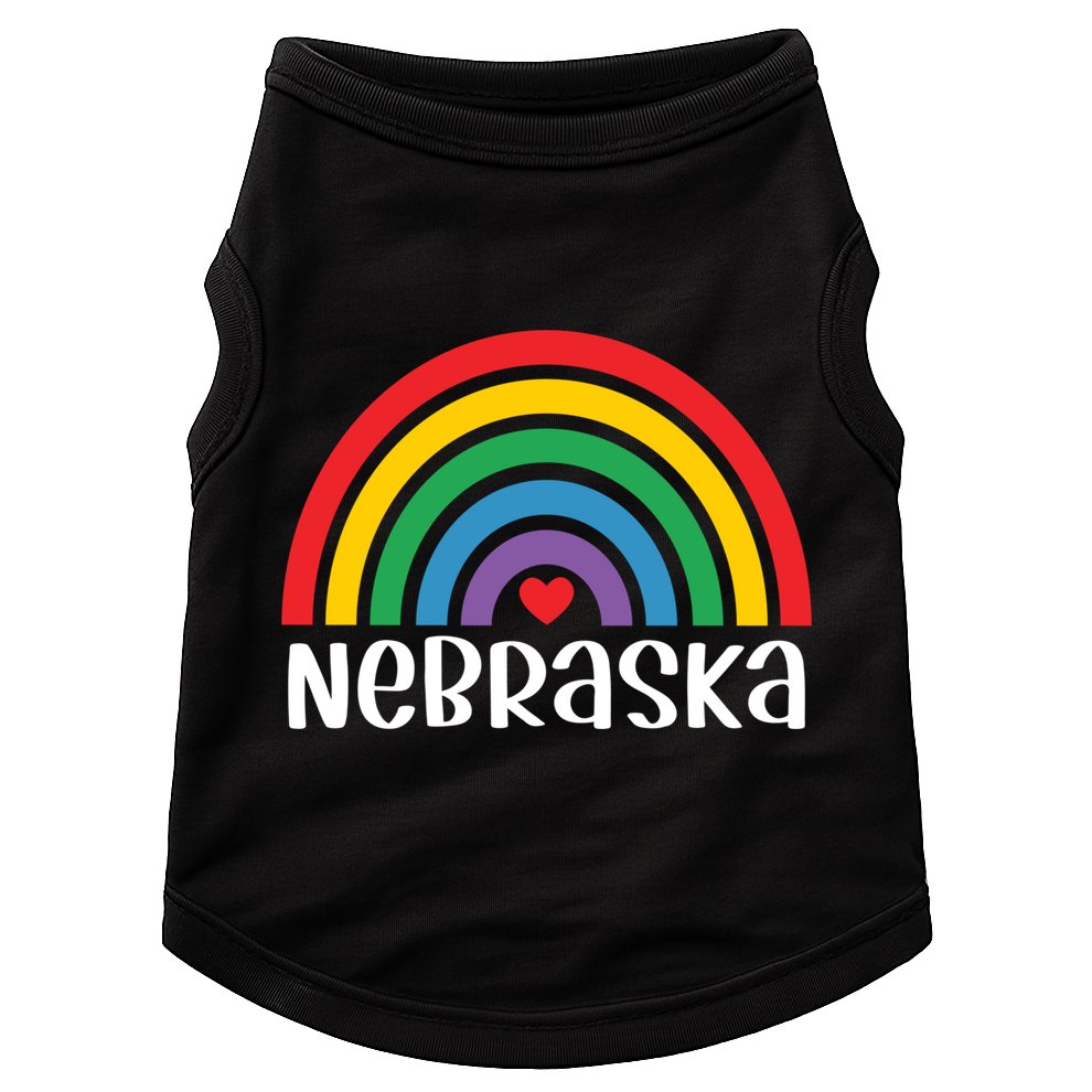 Nebraska Travel I Love Nebraska Usa Gift Doggie Tank