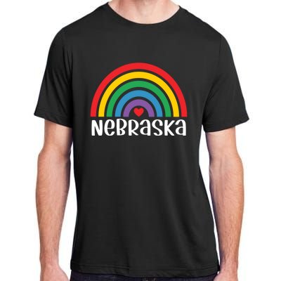 Nebraska Travel I Love Nebraska Usa Gift Adult ChromaSoft Performance T-Shirt