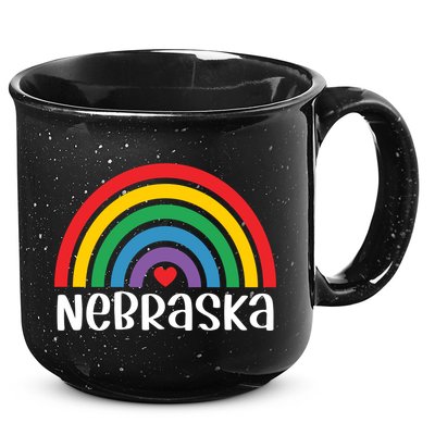 Nebraska Travel I Love Nebraska Usa Gift 15oz Campfire Ceramic Mug