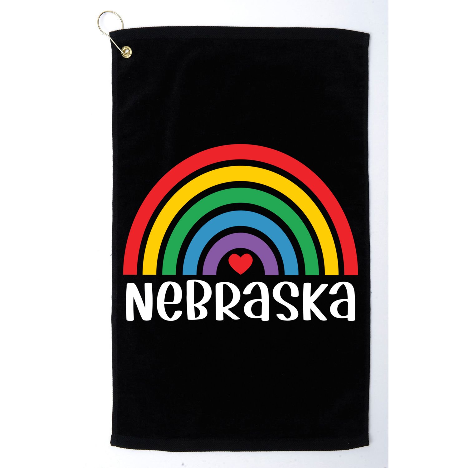 Nebraska Travel I Love Nebraska Usa Gift Golf Towel
