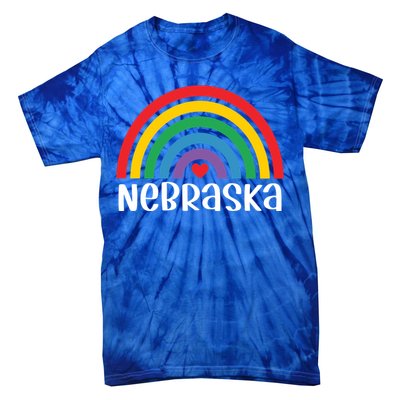 Nebraska Travel I Love Nebraska Usa Gift Tie-Dye T-Shirt