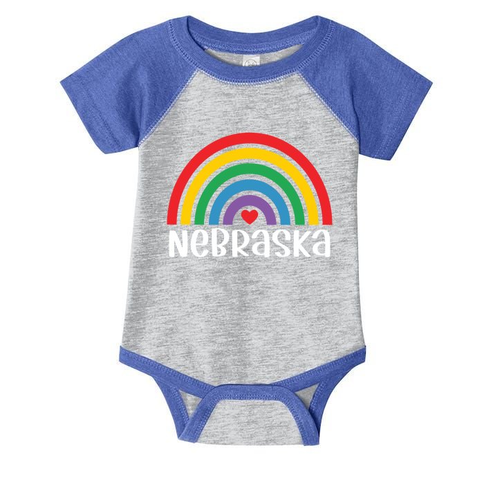 Nebraska Travel I Love Nebraska Usa Gift Infant Baby Jersey Bodysuit