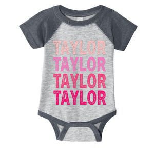 Name T.aylor I Love T.aylor Infant Baby Jersey Bodysuit