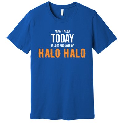 Need Today Is Lots Of Halo Halo Funny Halo Halo Great Gift Premium T-Shirt