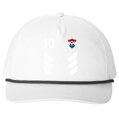 Netherlands Team Jersey Soccer Crest Snapback Five-Panel Rope Hat