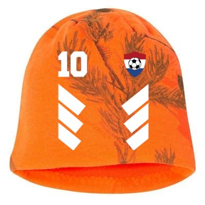 Netherlands Team Jersey Soccer Crest Kati - Camo Knit Beanie