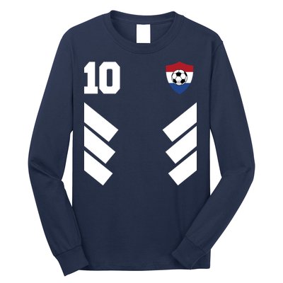 Netherlands Team Jersey Soccer Crest Long Sleeve Shirt
