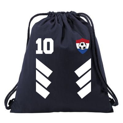 Netherlands Team Jersey Soccer Crest Drawstring Bag