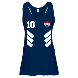 Netherlands Team Jersey Soccer Crest Ladies Essential Flowy Tank