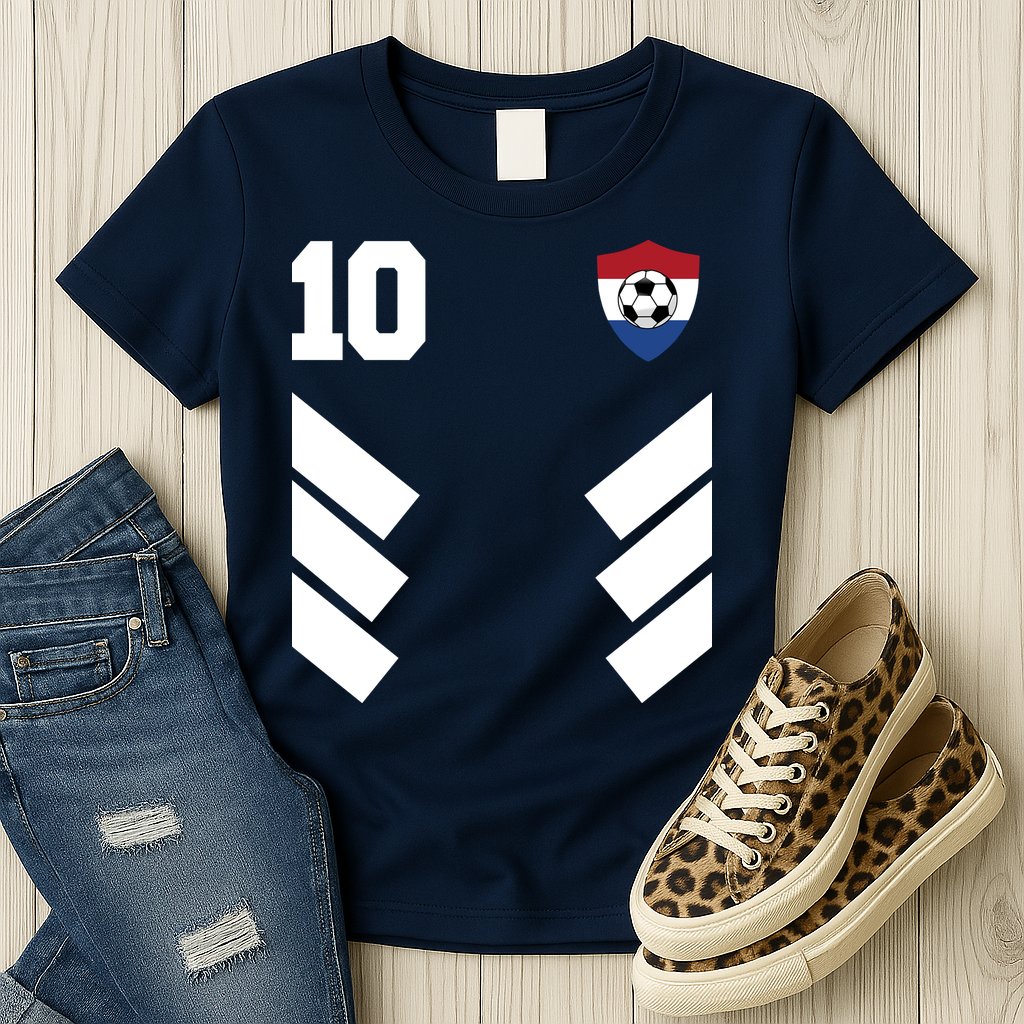 Netherlands Team Jersey Soccer Crest Womens T-Shirt