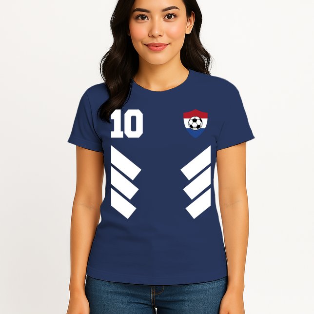 Netherlands Team Jersey Soccer Crest Womens T-Shirt