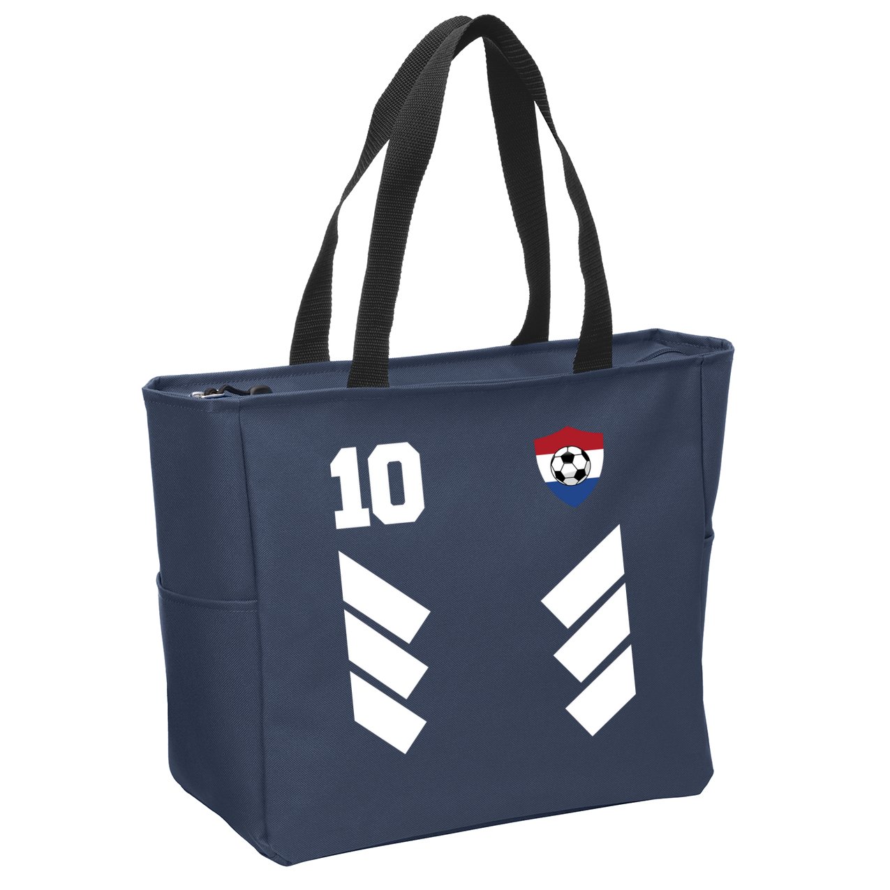 Netherlands Team Jersey Soccer Crest Zip Tote Bag