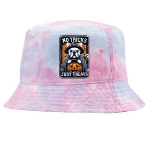 No Tricks Just Treats French Bulldog Halloween Frenchie Cool Gift Tie-Dyed Bucket Hat