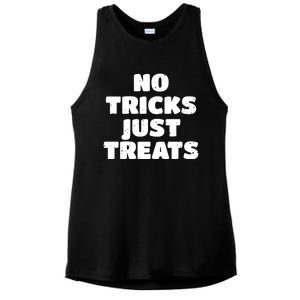 No Tricks Just Treats Cute Gift Ladies PosiCharge Tri-Blend Wicking Tank