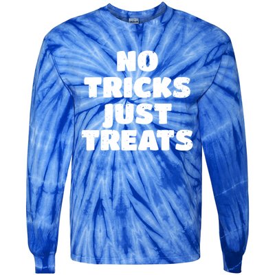 No Tricks Just Treats Cute Gift Tie-Dye Long Sleeve Shirt