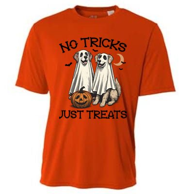 No Tricks Just Treats Cute Skeleton Dog Dog Halloween Cool Gift Cooling Performance Crew T-Shirt