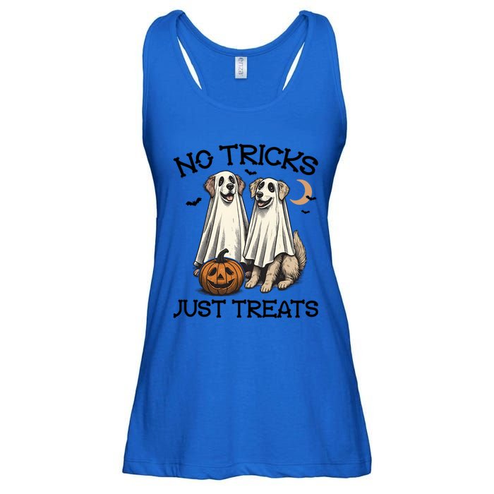 No Tricks Just Treats Cute Skeleton Dog Dog Halloween Cool Gift Ladies Essential Flowy Tank