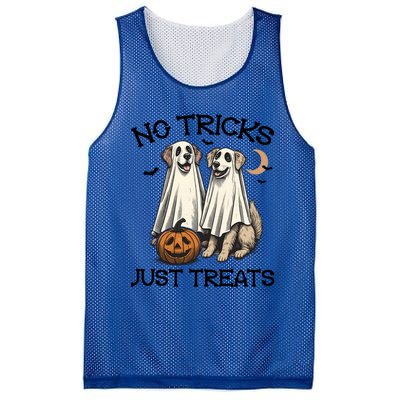 No Tricks Just Treats Cute Skeleton Dog Dog Halloween Cool Gift Mesh Reversible Basketball Jersey Tank