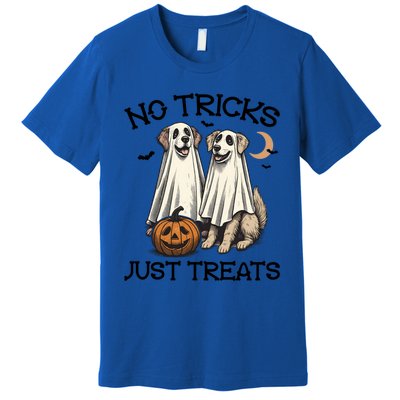 No Tricks Just Treats Cute Skeleton Dog Dog Halloween Cool Gift Premium T-Shirt