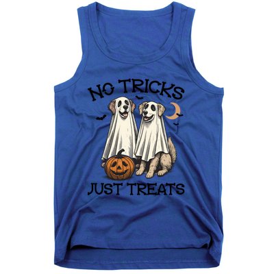 No Tricks Just Treats Cute Skeleton Dog Dog Halloween Cool Gift Tank Top