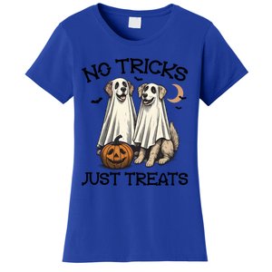 No Tricks Just Treats Cute Skeleton Dog Dog Halloween Cool Gift Women's T-Shirt