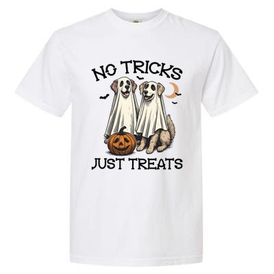 No Tricks Just Treats Cute Skeleton Dog Dog Halloween Cool Gift Garment-Dyed Heavyweight T-Shirt